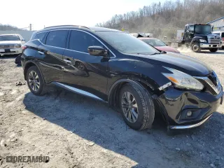 2017 Nissan Murano SL with VIN 5N1AZ2MH9HN159938, listed as a Copart auction lot 45970445 with 106,227 mi miles and Salvage Title. Bid and sale history available at carsss.com. Image 4.