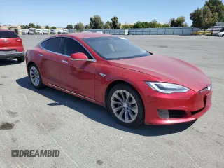 2016 Tesla Model S 70 with VIN 5YJSA1E19GF147460, listed as a Copart auction lot 64068545 with 99,201 mi miles and Salvage title. Bid and sale history available at DreamBid. Image 4.