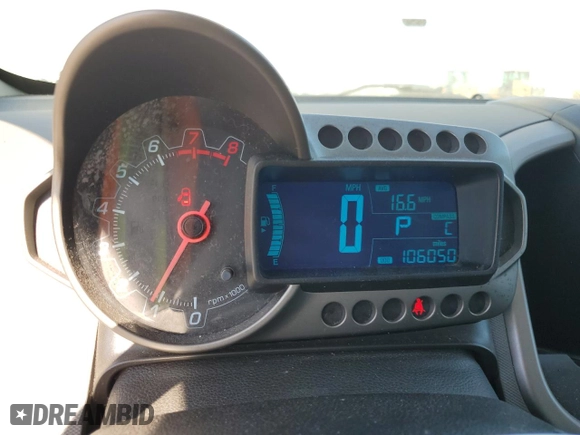 2014 Chevrolet Sonic LT with VIN 1G1JC6SH0E4213296, listed as a Copart auction lot 52858575 with 106,050 mi miles and Clean Title. Bid and sale history available at carsss.com. Image 9.