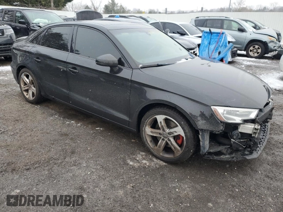 2017 Audi A3 Sedan Premium with VIN WAUAUGFFXH1056575, listed as a Copart auction lot 38996434 with 106,952 mi miles. Bid and sale history available at carsss.com. Image 4.