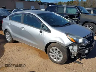 2017 Kia Rio LX with VIN KNADM4A35H6113776, listed as a IAAI auction lot 41035251 with 123,574 mi miles. Bid and sale history available at carsss.com. Image 1.