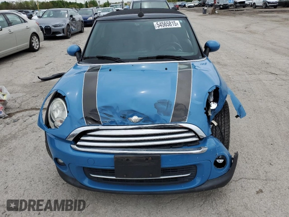 2014 MINI Convertible z VIN WMWZN3C57ET570016, wystawiony jako Copart lot #54565815 z przebiegiem 74 742 mil mil oraz Szkoda całkowita • Salvage title. Historia ofert i sprzedaży dostępna na DreamBid. Obrazek 5.