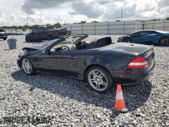 2007 Mercedes-Benz SL with VIN WDBSK77F27F117199, listed as a Copart auction lot 58724645 with 75,648 mi miles and Salvage title. Bid and sale history available at DreamBid. Image 2.