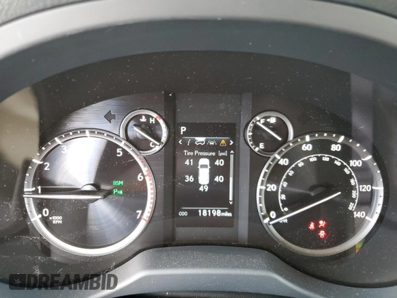 2023 Lexus GX 460 Premium with VIN JTJAM7BX3P5383132, listed as a Copart auction lot 57887005 with 18,198 mi miles and Salvage title. Bid and sale history available at DreamBid. Image 9.