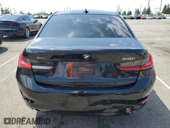 2020 BMW 3 Series 330i xDrive with VIN 3MW5R7J05L8B18216, listed as a Copart auction lot 54901945 with 47,802 mi miles and Salvage Title. Bid and sale history available at DreamBid. Image 6.