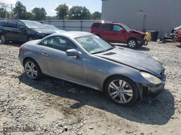 2009 Mercedes-Benz SLK-Class 3.5L with VIN WDBWK58F79F191533, listed as a Copart auction lot 68678724 with 70,418 mi miles and Salvage Title. Bid and sale history available at carsss.com. Image 4.