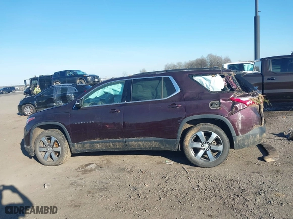 2019 Chevrolet Traverse LT Leather with VIN 1GNERHKWXKJ140685, listed as a IAAI auction lot 41235163 with 122,875 mi miles. Bid and sale history available at carsss.com. Image 14.