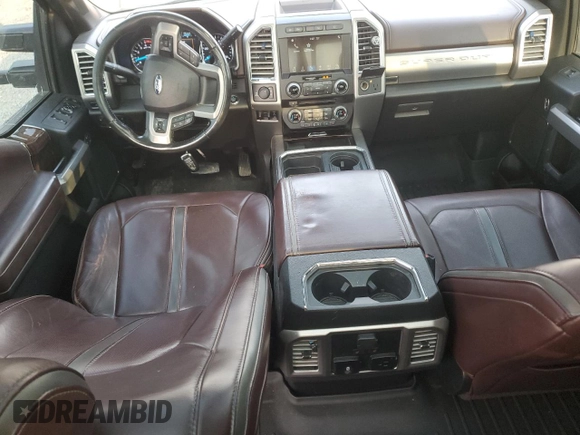 2017 Ford F-250 Lariat with VIN 1FT7W2BT0HEE63562, listed as a Copart auction lot 60880545 with 122,996 mi miles and Salvage title. Bid and sale history available at DreamBid. Image 8.