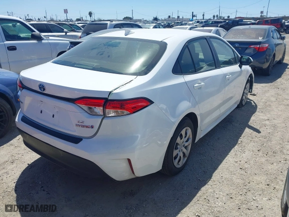 2024 Toyota Corolla Hybrid LE with VIN JTDBCMFE5R3049992, listed as a IAAI auction lot 41770707 with 47,180 mi miles. Bid and sale history available at carsss.com. Image 4.