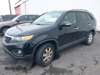 2012 Kia Sorento LX with VIN 5XYKT3A62CG281690, listed as a IAAI auction lot 41766386 with 108,464 mi miles. Bid and sale history available at carsss.com. Image 2.