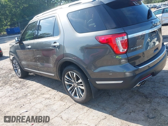 2018 Ford Explorer Platinum with VIN 1FM5K8HT6JGC62512, listed as a IAAI auction lot 42542371 with 76,462 mi miles and . Bid and sale history available at DreamBid. Image 3.
