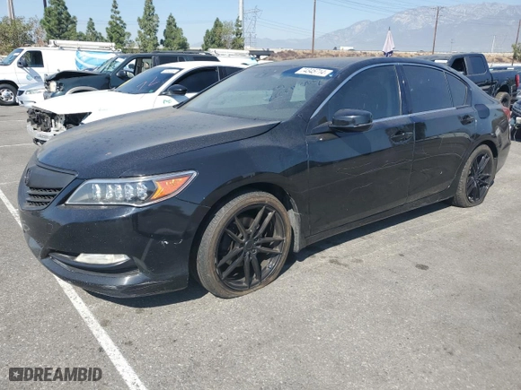 2014 Acura RLX Tech Pkg with VIN JH4KC1F57EC003829, listed as a Copart auction lot 74345714 with 194,305 mi miles and Salvage Title. Bid and sale history available at carsss.com. Image 1.