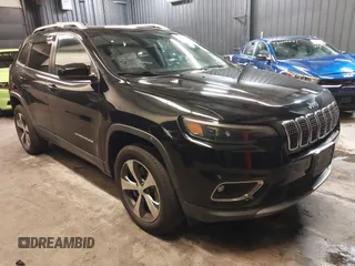 2019 Jeep Cherokee Limited with VIN 1C4PJMDN4KD238762, listed as a IAAI auction lot 42133503 with 52,117 mi miles and . Bid and sale history available at DreamBid. Image 1.