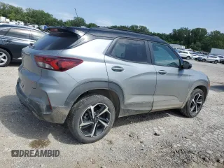 2023 Chevrolet TrailBlazer RS with VIN KL79MUSL8PB203711, listed as a Copart auction lot 55464504 with Not Provided miles and Salvage Title. Bid and sale history available at DreamBid. Image 3.