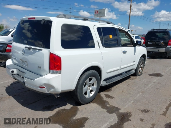 2008 Nissan Armada SE с VIN 5N1AA08CX8N609932, выставлен на аукционе IAAI как лот 42413636 с пробегом 274 898 миль миль и . История ставок и продаж доступна на DreamBid. Изображение 4.