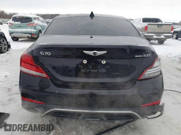 2019 Genesis G70 Advanced with VIN KMTG54LE4KU031988, listed as a Copart auction lot 41607395 with 59,321 mi miles and Non repairable. Bid and sale history available at DreamBid. Image 6.