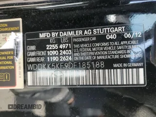2013 Mercedes-Benz E 350 z VIN WDDKK5KF9DF185188, wystawiony jako Copart lot #52622995 z przebiegiem 89 391 mil mil oraz Szkoda całkowita • Salvage title. Historia ofert i sprzedaży dostępna na DreamBid. Obrazek 12.
