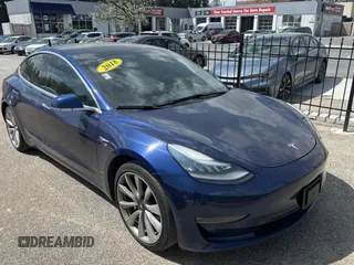 2018 Tesla Model 3 Long Range Battery with VIN 5YJ3E1EB0JF117496, listed as a Copart auction lot 51468855 with 101,156 mi miles and Clean Title. Bid and sale history available at carsss.com. Image 1.