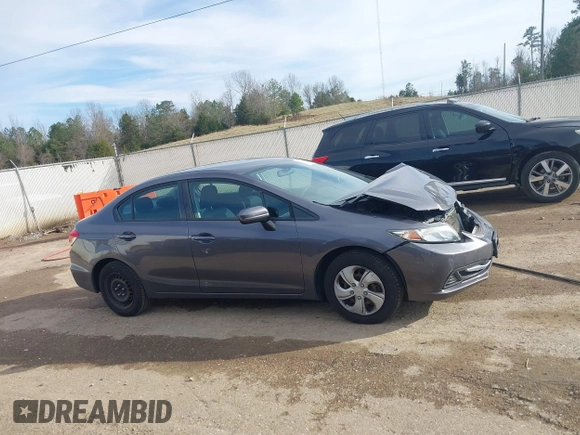 2015 Honda Civic Sedan LX with VIN 19XFB2F5XFE087411, listed as a IAAI auction lot 41741266 with 83,259 mi miles. Bid and sale history available at carsss.com. Image 13.