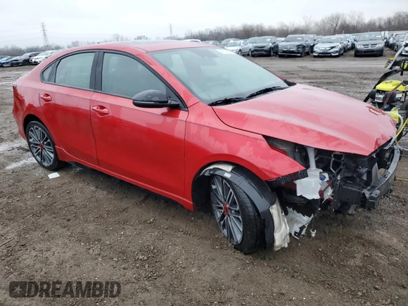 2022 Kia Forte GT with VIN 3KPF44AC8NE464621, listed as a Copart auction lot 86119804 with 41,985 mi miles and Salvage Title. Bid and sale history available at carsss.com. Image 4.