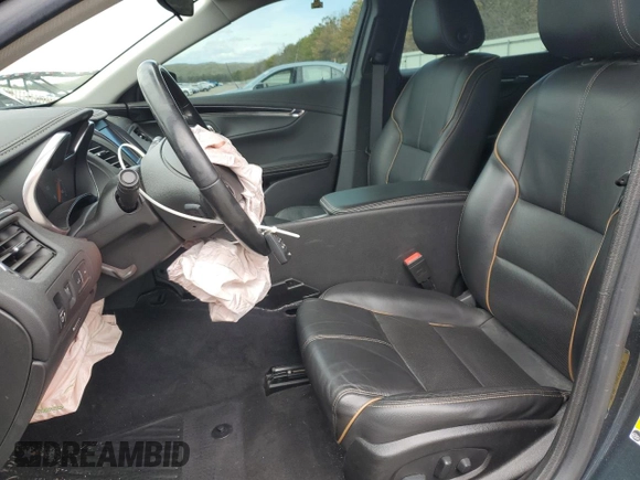 2018 Chevrolet Impala Premier with VIN 2G1125S37J9145698, listed as a Copart auction lot 52649785 with 104,372 mi miles and Salvage Title. Bid and sale history available at DreamBid. Image 7.