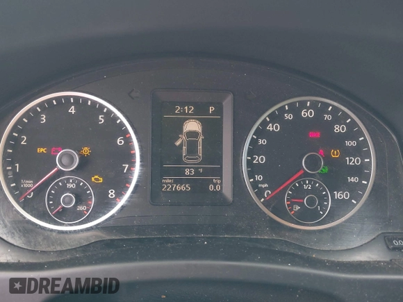 2012 Volkswagen Tiguan SE with VIN WVGAV7AX6CW090956, listed as a IAAI auction lot 42716526 with 227,665 mi miles and . Bid and sale history available at DreamBid. Image 7.