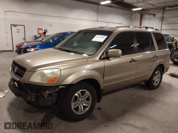 2005 Honda Pilot EX-L with VIN 5FNYF18535B019187, listed as a IAAI auction lot 41461600 with 277,985 mi miles. Bid and sale history available at carsss.com. Image 19.