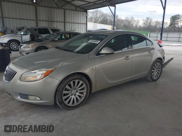 2011 Buick Regal CXL RL1 with VIN W04GN5EC7B1112799, listed as a Copart auction lot 46500085 with 204,960 mi miles and Salvage Title. Bid and sale history available at carsss.com. Image 1.