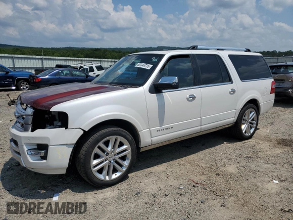2017 Ford Expedition Max Platinum z VIN 1FMJK1MT5HEA13460, wystawiony jako Copart lot #62346735 z przebiegiem 130 720 mil mil oraz Szkoda całkowita • Salvage title. Historia ofert i sprzedaży dostępna na DreamBid. Obrazek 1.