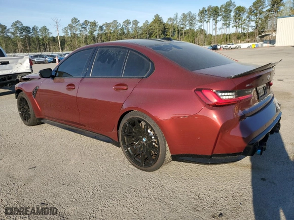 2023 BMW M3 Competition xDrive with VIN WBS43AY01PFP95661, listed as a Copart auction lot 49840935 with 14,931 mi miles and Salvage Title. Bid and sale history available at carsss.com. Image 2.