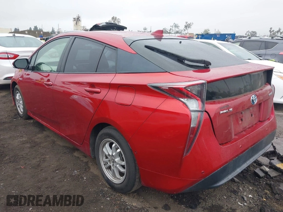 2017 Toyota Prius Two with VIN JTDKARFU3H3539680, listed as a IAAI auction lot 41895755 with 56,961 mi miles. Bid and sale history available at carsss.com. Image 3.