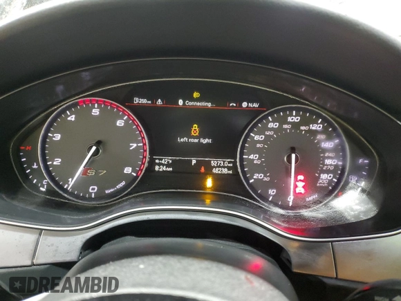 2015 Audi S7 z VIN WAUW2AFC7FN042976, wystawiony jako Copart lot #81947784 z przebiegiem 48 238 mil mil oraz Szkoda całkowita • Salvage title. Historia ofert i sprzedaży dostępna na DreamBid. Obrazek 9.