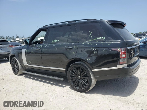 2016 Land Rover Range Rover z VIN SALGV3EF5GA259031, wystawiony jako Copart lot #59727765 z przebiegiem 57 878 mil mil oraz Szkoda całkowita • Salvage title. Historia ofert i sprzedaży dostępna na DreamBid. Obrazek 2.
