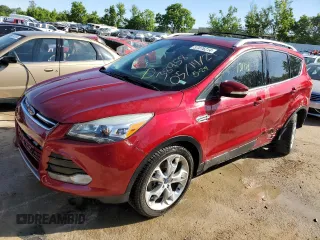 2013 Ford Escape Titanium с VIN 1FMCU0J92DUA34014, выставлен на аукционе Copart как лот 57076214 с пробегом 131 176 миль миль и Списание • Salvage title. История ставок и продаж доступна на DreamBid. Изображение 1.