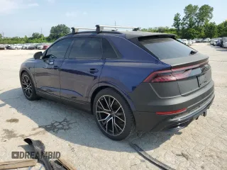 2021 Audi Q8 Prestige with VIN WA1FVAF13MD027865, listed as a Copart auction lot 61099344 with 41,905 mi miles and Salvage title. Bid and sale history available at DreamBid. Image 2.
