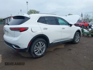2022 Buick Envision Preferred with VIN LRBAZLR44ND126457, listed as a IAAI auction lot 42116322 with 21,450 mi miles and . Bid and sale history available at carsss.com. Image 4.