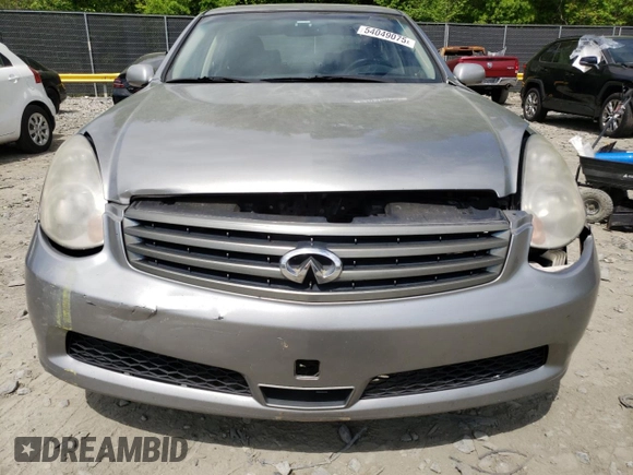 2006 Infiniti G35 with VIN JNKCV51F86M617385, listed as a Copart auction lot 54049075 with 195,894 mi miles and Salvage Title. Bid and sale history available at DreamBid. Image 5.