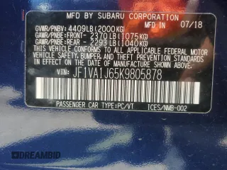 2019 Subaru WRX Limited with VIN JF1VA1J65K9805878, listed as a Copart auction lot 56692974 with 32,845 mi miles and Salvage Title. Bid and sale history available at carsss.com. Image 12.