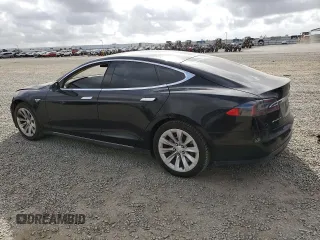 2016 Tesla Model S 70 kWh Battery with VIN 5YJSA1E19GF131999, listed as a Copart auction lot 49355665 with 96,978 mi miles and Salvage Title. Bid and sale history available at carsss.com. Image 2.