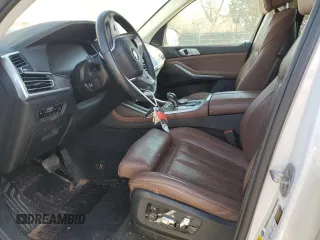 2022 BMW X7 xDrive40i with VIN 5UXCW2C05N9K20349, listed as a Copart auction lot 48778145 with 53,626 mi miles and Salvage Title. Bid and sale history available at carsss.com. Image 7.