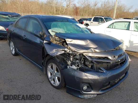2013 Toyota Corolla L with VIN 5YFBU4EE8DP172328, listed as a IAAI auction lot 41734533 with 156,512 mi miles. Bid and sale history available at carsss.com. Image 1.