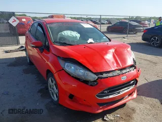 2014 Ford Fiesta SE with VIN 3FADP4BJ9EM174329, listed as a IAAI auction lot 42003743 with 86,744 mi miles. Bid and sale history available at carsss.com. Image 1.