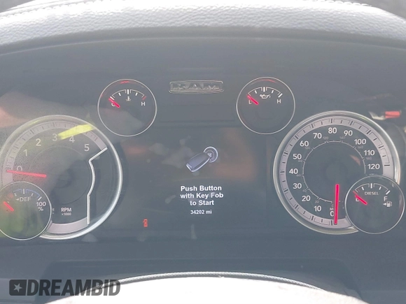 2017 Ram 2500 Laramie with VIN 3C6UR5FL7HG631784, listed as a IAAI auction lot 41616119 with 34,202 mi miles. Bid and sale history available at carsss.com. Image 7.