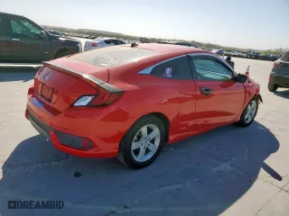 2017 Honda Civic Coupe LX-P with VIN 2HGFC4B05HH311017, listed as a Copart auction lot 49796385 with 92,986 mi miles and Salvage Title. Bid and sale history available at carsss.com. Image 3.