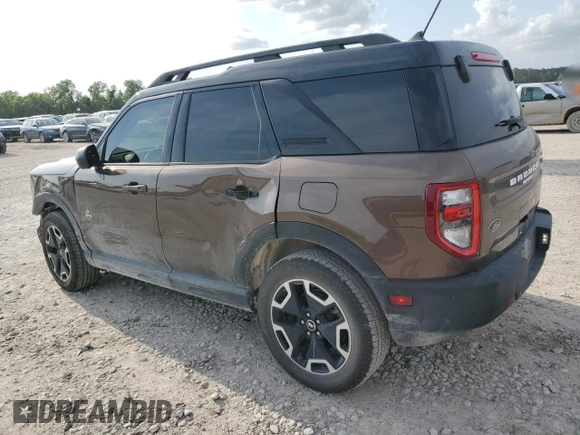 2022 Ford Bronco Sport Outer Banks with VIN 3FMCR9C65NRD59788, listed as a Copart auction lot 54941435 with 59,184 mi miles and Salvage title. Bid and sale history available at DreamBid. Image 2.