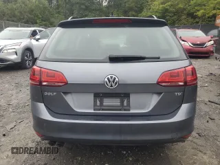 2015 Volkswagen Golf SportWagen TDI SE with VIN 3VWFA7AU1FM504495, listed as a Copart auction lot 69629614 with 126,254 mi miles and Salvage Title. Bid and sale history available at carsss.com. Image 6.