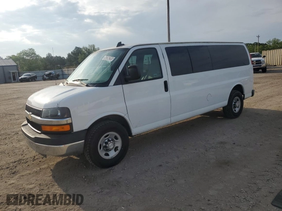 2016 Chevrolet Express Passenger LT z VIN 1GAZGPFG8G1292493, wystawiony jako Copart lot #56396295 z przebiegiem 88 768 mil mil oraz Czysty tytuł • Clean title. Historia ofert i sprzedaży dostępna na DreamBid. Obrazek 1.