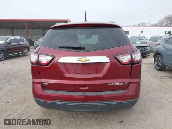 2015 Chevrolet Traverse LT with VIN 1GNKVHKD6FJ191913, listed as a IAAI auction lot 41524150 with 148,066 mi miles and . Bid and sale history available at DreamBid. Image 17.