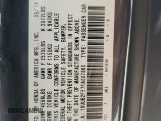 2015 Acura TLX Technology z VIN 19UUB2F57FA007865, wystawiony jako Copart lot #62635435 z przebiegiem 177 201 mil mil oraz Szkoda całkowita • Salvage title. Historia ofert i sprzedaży dostępna na DreamBid. Obrazek 12.