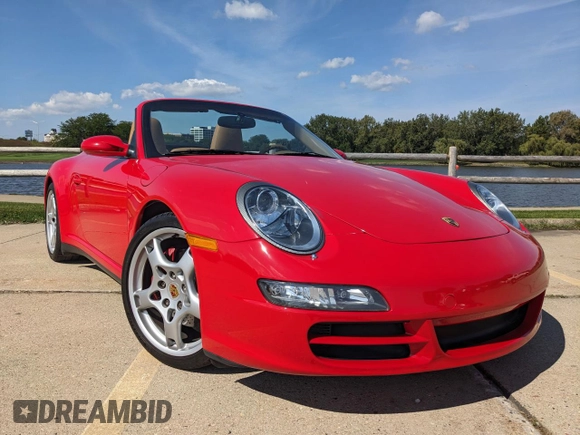 2006 Porsche 911 Carrera S with VIN WP0CB29996S768707, listed as a Copart auction lot 53760725 with 43,202 mi miles and Salvage Title. Bid and sale history available at carsss.com. Image 1.